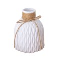 thumbnail image 2 of Flmtop Nordic Style Plastic Faux Ceramics Striped Vase Desktop Decor for Home, 2 of 7
