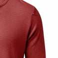 thumbnail image 6 of HOMADLES Men's Long Sleeve Henley Shirt Relaxed Fit Button Shirt Solid Color Lightweight Casual Tops Wine Size M, 6 of 6