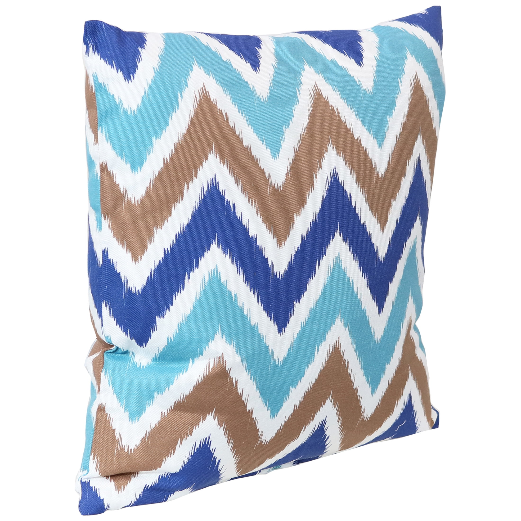 Sunnydaze 17" x 17" Chevron Bliss Polyester Square Decorative Throw Pillow, 2 Count