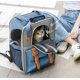 thumbnail image 4 of Veeki Pet Carrier Backpack, Cat & Puppy Backpack Harness For Outdoor Hiking Travel With Ventilated Mesh Strap Tether With High Quality Oxford Cloth Le, 4 of 4