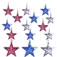 thumbnail image 2 of XWSHYW Adornos Colgantes Adorno de Estrella Colgante para Árbol de Navidad, Adorno para Día Patriótico, Rojo y Azul, 2 of 6