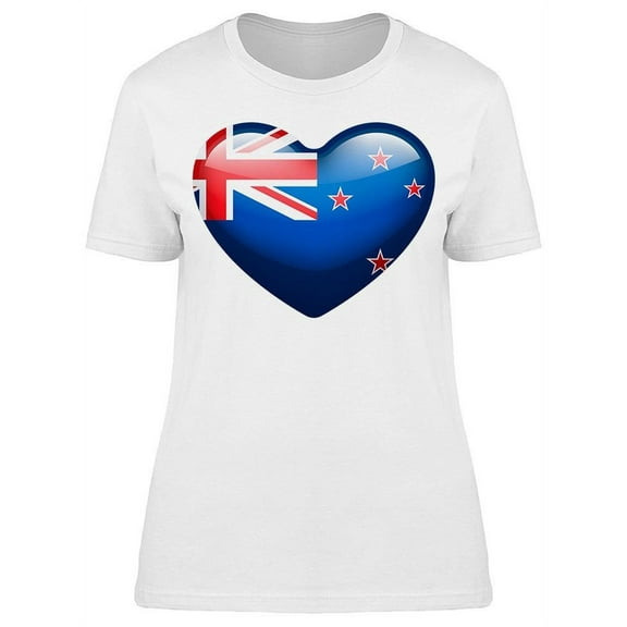 New Zealand Heart T-Shirt Women -Image by Shutterstock, Female Small
