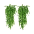 thumbnail image 1 of Yuarrent 2 piezas de plantas artificiales de ratán colgantes de vid plantas de vid falsa hojas de plástico verde ramas jardín de pared Decoración, 1 of 6