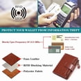thumbnail image 6 of FALAN MULE Small Wallet for Women Genuine Leather Bifold Purse RFID Blocking Card Holder, 6 of 7