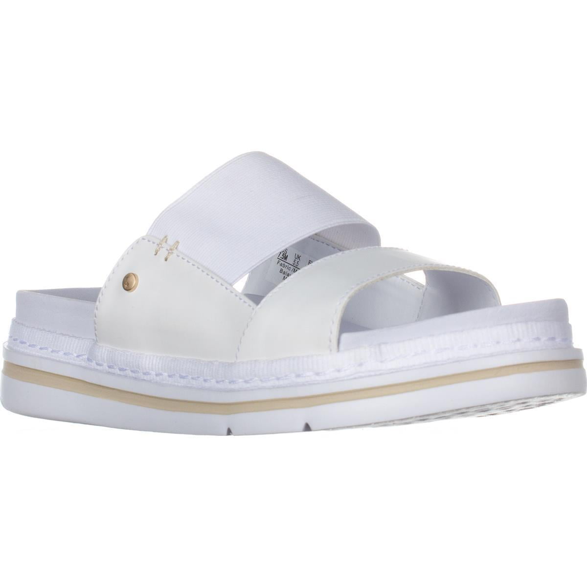 Womens Dr. Scholls Blink Slide Platform Sandals, White