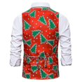 thumbnail image 4 of Chalecos navideños estampados para hombre Chalecos sin mangas estampados Yw1, 4 of 5