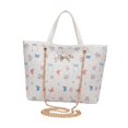 thumbnail image 3 of Bolso tote para mujer, bolso de mano moderno y ligero para picnic, playa y uso diario. Blanco, 3 of 8