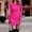 Hot Pink, variant on Womens Sweater Dress High Collar Long Sleeve Solid Color High Collar Knitted Long Dress Dresses for Women with Jackets plus Size Dresses for Night Out plus Size Knit Dress plus Outfit for Work plus