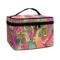thumbnail image 2 of HELLHERO Portable Traveling Durable Portable Make Up Toiletry Organizer Wide Open Portable Pouch Portable Cosmetic Bags Psychedelic Mushrooms, 2 of 6