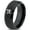 Black Bevel Tungsten, variant on Tungsten Floating Air Soap Bubbles Band Ring 8mm Men Women Comfort Fit Black Dome Polished