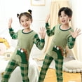 thumbnail image 1 of Pijamas navideños para niños y niñas, ropa de dormir de algodón, conjunto de 2 piezas para el hogar, Otoño e Invierno, 1 of 4