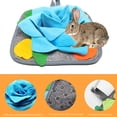 thumbnail image 2 of Greeniant Alfombrilla duradera para olfatear, no tóxica e inodora, para entrenamiento de olfateo de conejos, alfombrilla de alimentación Suministros para perros verde azulado, 2 of 6