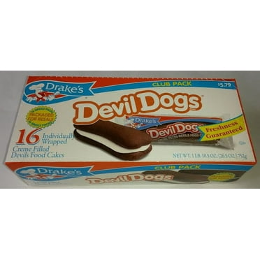 Drake's Crème Filled Devil Dogs 16 ct -Club Pack