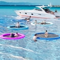 thumbnail image 5 of Danrelax 8FT Double-Ring Sunchill Round Inflatable Float Ring for Adults, Heavy Duty Hammock Pool Lounger with Pump, for Lake, Ocean & Pool, 5 of 9