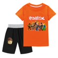 thumbnail image 1 of Traje informal Roblox para niños y niñas, juego de Anime circundante, camisetas y pantalones cortos bidimensionales, el mejor regalo, nuevo, 1 of 4