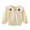 Beige, variant on Toddler Girls Jumper Knitted Sweater Embroidered Long Sleeve Round Neck Ribbed Knitted Pullover Beige 4-5 Years