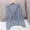 Blue, variant on ZZwxWA Womens Lightweight Hooded Cardigan Button Down Long Sleeve Soft Knit Sweater Jacket