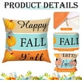 thumbnail image 3 of 4pcs Fall Pillow Covers Pumpkins Truck Sunflowers Throw Cushion Cases Buffalo Plaid Sweet Home Throw Pillow Covers for Thanksgiving Autumn Farm Harvest Sofa Couch Decorations (18x18 inch), 3 of 6