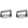 thumbnail image 1 of 2X Presse à Burger Ronde en Acier Inoxydable, Presse à Burger Smash avec Poignée pour Cuisson au Gril à Surface Plane, Accessoires de Gril, 1 of 7