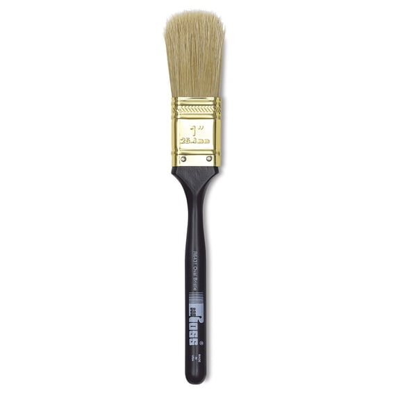 Bob Ross Hog Bristle Brush - Oval, Size 1"
