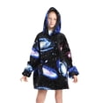 thumbnail image 2 of KOMOO Adult Kids Oversized Hoodie Ultra Soft Fleece Wearable Blanket Hoodie With Front Pocket Fuzzy Giant Sweater Sweatshirt, 2 of 6