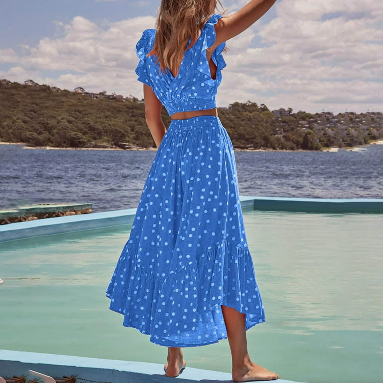 One Shoulder Dresses for Women Floral Dresses for Women Country Dress  Sundresses Boho Dresses Floral Midi Dress My Order - Walmart.com