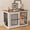 White + Vintage 1, variant on 39.7" Dog Crate Furniture,White Wooden Kennel,Heavy Duty Indestructible Dog Cage with Liftable Top Panel,Decorative Pet Crate House End Table TV Stand for Large Medium Small Dogs
