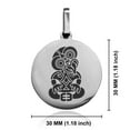 thumbnail image 2 of Stainless Steel Hei Tiki Maori Symbol Round Medallion Pendant Necklace, 2 of 3