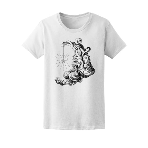 Old Moon T-Shirt Men -Image by Shutterstock, Male Small