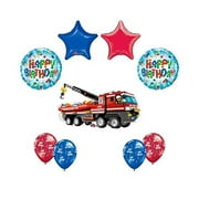 9 pc LEGO CITY Fire Engine Firetruck Birthday Party Fire Truck Balloon Kit Kit