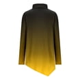 thumbnail image 4 of DPTALR T-shirt à Manches Longues Irrégulier pour Femmes, Couleur Unie, Col Rond, 4 of 5