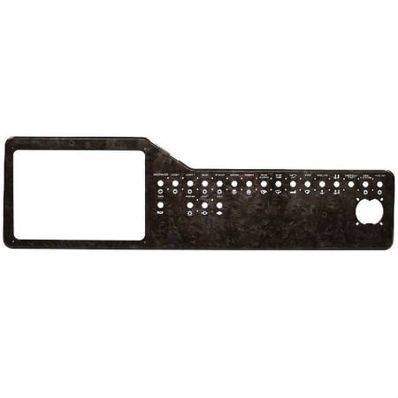 Sea Ray Boat Blank Dash Panel 2315391 | Black Faux Woodgrain Acrylic