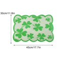 thumbnail image 3 of Irish Day Shamrock Table Flag St. Patrick‘s Day Decorated With Placemat, 3 of 3