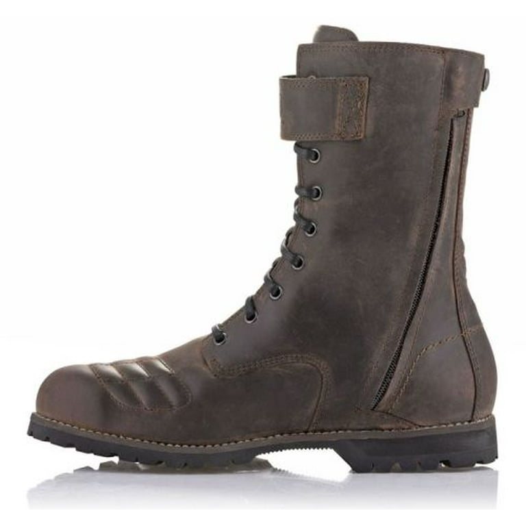 Alpinestars Firm Drystar Motorcycle Boots Dark Brown Oiled 8 USA
