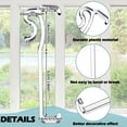 thumbnail image 2 of wqlpp-12 Pieces Valance Clips for Blind 3. 25 Inch Window Blinds Hidden Clip Clear Plastic for Horizontal Blinds Retainer Holder, Hidden Valance Clips, 2 of 4