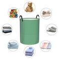 thumbnail image 6 of ZICANCN Green Gingham Check Laundry Basket Organizer , Dirty Clothes Hamper for Bathroom Kids Girls Boys Laundry Hamper Medium, 6 of 8