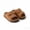 Brown, variant on Kids Adjustable Double Strap Slide Sandals Boys & Girls Open Toe Slippers Soft Flat Summer Slides for Casual Daily Wear Black Size 6-7 Years