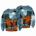 thumbnail image 4 of New Horror 3D Printed Sweatshirt Halloween Harajuku Long Sleeve Crew Neck Streetwear Fun, 4 of 6