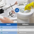 thumbnail image 3 of Cepillo de baño de acero inoxidable para montaje en pared con soporte antibacteriano para cepillos de baño, 3 of 5