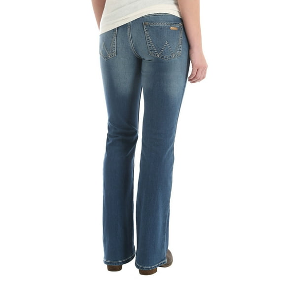 Wrangler Womens Western Jean 7W x 32L Dark Wash