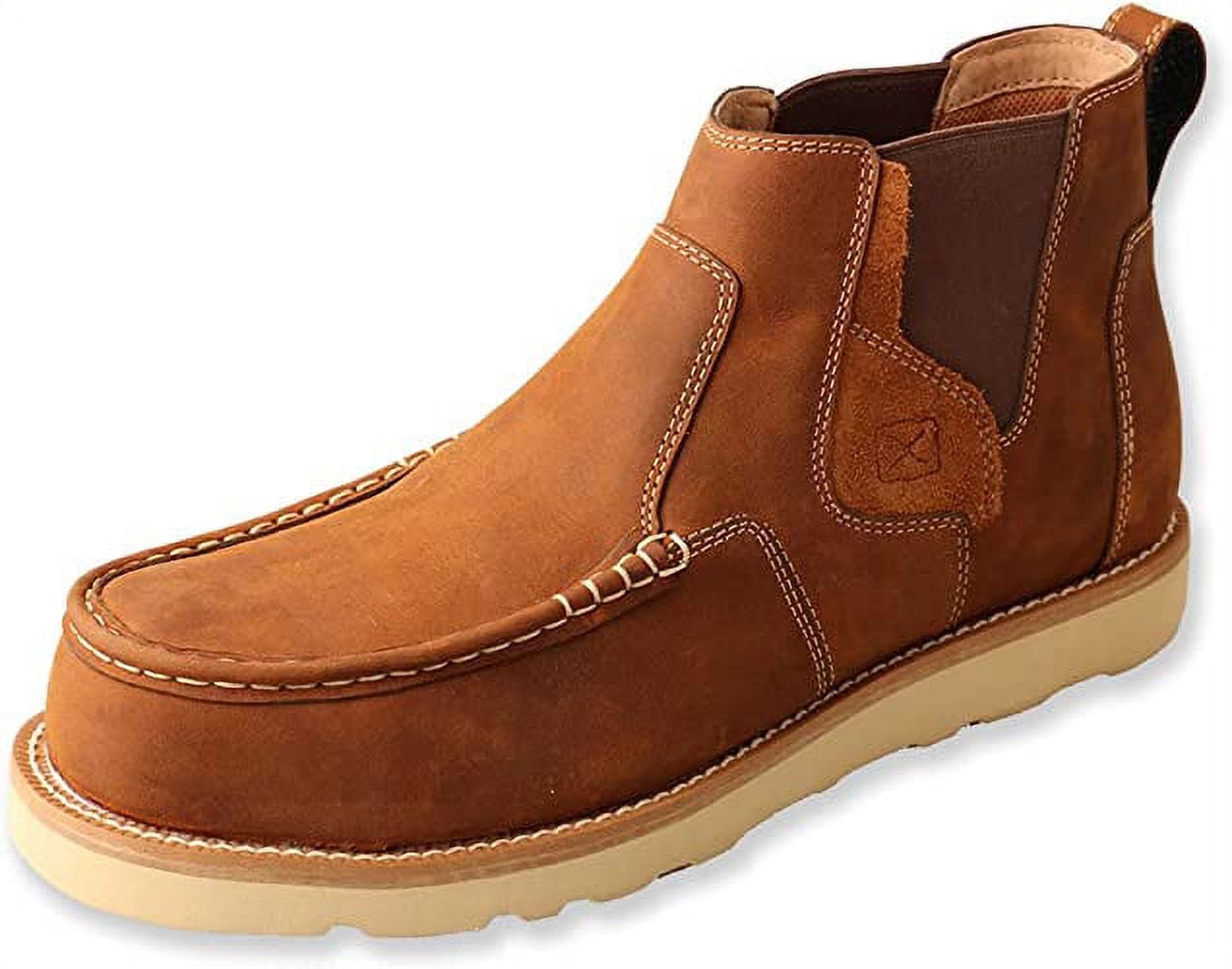 NEW TWISTED X men\'s work pull on wedge sole boot in distressed brown Twisted X Men main image 2