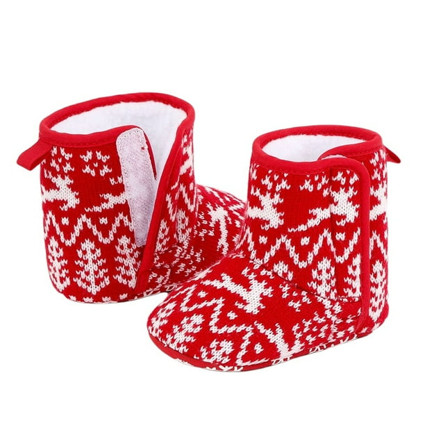 Newborn christmas booties top