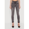 thumbnail image 3 of Women's Three Button Frayed Waistband Rolled Cuff Skinny Jeans, 3 of 4