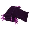 thumbnail image 1 of 10 piezas clásico púrpura franela cordón saco joyería Pounch boda Festival 10 x 12cm Colcomx Bolsas de joyería, 1 of 8