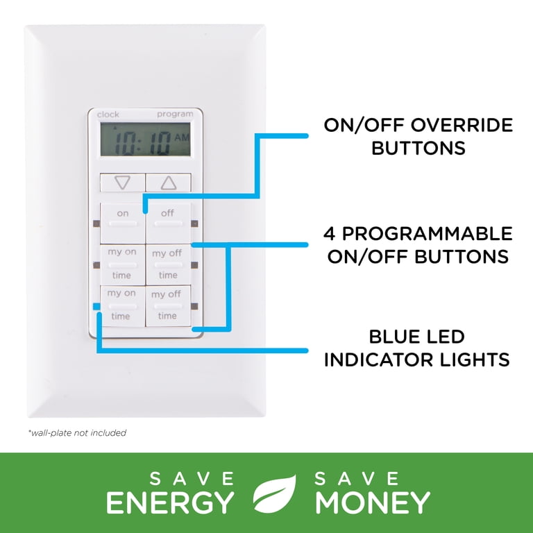 myTouchSmart Simple Set In-Wall Digital Timer photo 4
