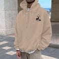 thumbnail image 2 of CONZONE Christmas Mens Hoodies Xmas Reindeer Hoodie for Men Graphic Long Sleeve Pullover Hooded Sweatshirt Soft Fall Winter Sweatshirts With Pocket, 2 of 4