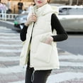 thumbnail image 6 of GERsome Women's Hooded Outwear Vest Lightweight Zipper Up Padded Gilet With Pockets, 6 of 8