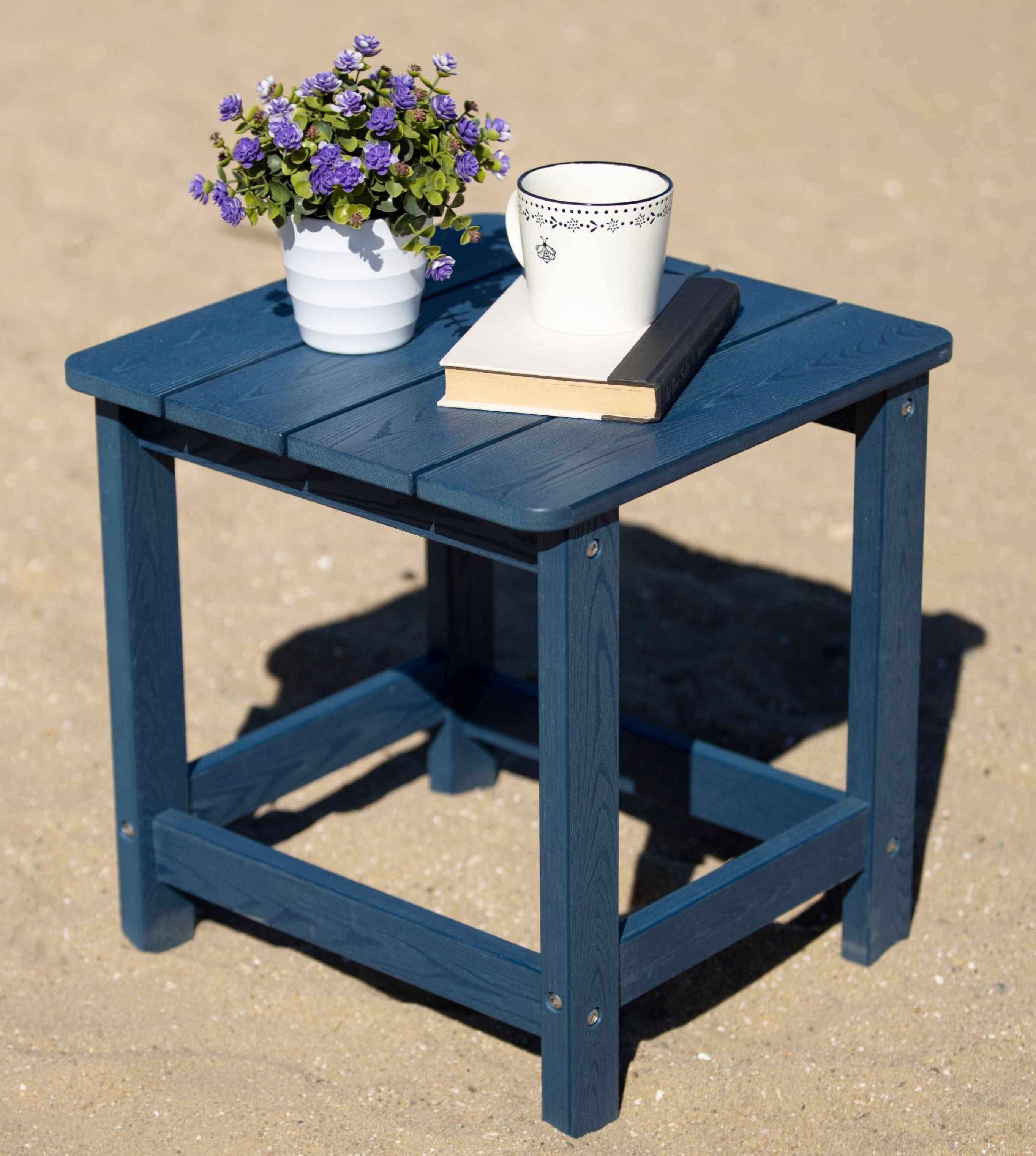 All Weather Indoor-Outdoor Side Table, Navy - image 3 of 7