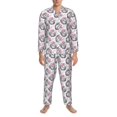 thumbnail image 3 of Balery Poodle Dog Pijama para Hombre de Dos Piezas con Manga Larga, Conjunto de Dormir y Descanso Suave con Bolsillos-Medium, 3 of 7