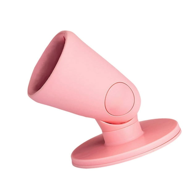 Soporte de esmalte de uñas portátil portátil Arte de uñas Anti derrames Soporte de pintura de uñas rosa